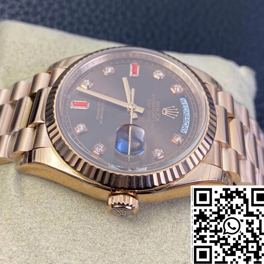 Day Date Rose Factory EW Rolex Gold 118235 1120
